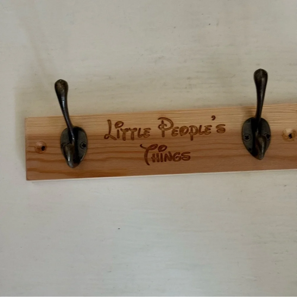 Little People's Things Wooden Wall Hook